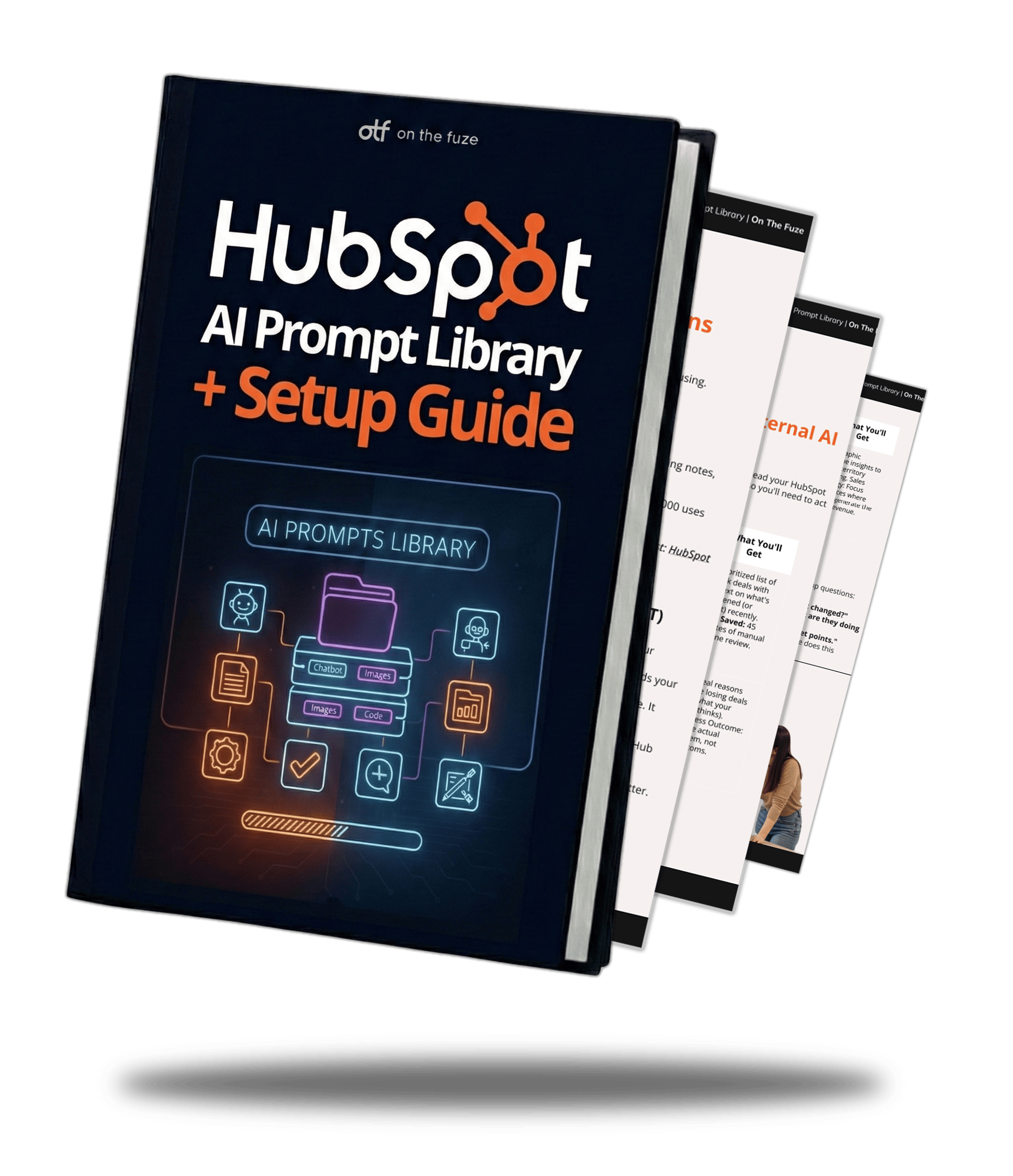 HubSpot AI Mockup with Shadow